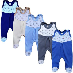 MEA BABY Unisex Printed Cotton Romper 5 Pack Baby Romper Girl Baby Romper Boy