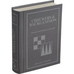 WS Game Company Checkers and Backgammon Vintage Bookshelf Edition