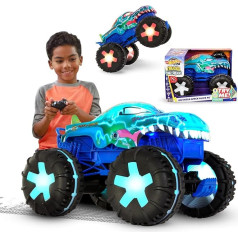 Hot Wheels Monster Trucks JBD90 Remote Control Car Toy Truck Oversized Mega Wrex Alive 1:15 Scale with Remote Control, 3 Remote Control Game Modes with Interactive Lights and Sounds