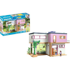 PLAYMOBIL MyLife 71607 House with Conservatory, Includes Two Figures and a Sticker Sheet, Made from Over 80% Recycled and Bio-Based Materials, Versatile Toy for Children from 4 Years