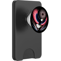 Amerikanische Flagge Farben Adler & Feuerwerk 4. Juli PopSockets PopWallet für MagSafe