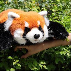 Chongker Plush Toy Small Panda Plush Handmade Realistic Toy Cat Cute Plush Small Panda Companion Pet Children's Gift Women's Birthday