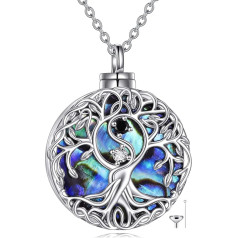 YFN Tree of Life Necklace Sterling Silver Celtic Tree of Life Pendant Jewellery Gifts for Women Men Girls