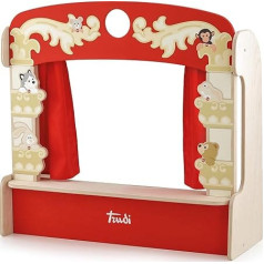 Trudi Table Theatre Doll Theatre and Portable Plush Dolls Children's Play Telling and Creating Stories 58 x 56 x 21 cm Puppets Model 88014