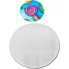 Creative Discount Pack of 12 Window Stickers 30 cm Round White