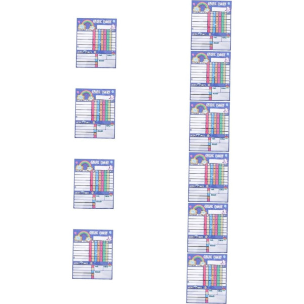 VILLCASE 10st Aufgabenliste Für Kinder Aufgabentabelle Für Kleinkinder Verhaltensdiagramm Für Kinder Aufgabentabelle Für Kinder Einhorn-aufgabentabelle Schwarzes Brett Magnetisch Zu Hause