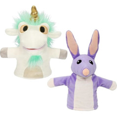 Bluey Unicorse & Bob Bilby Hand Puppet Plush 2 Pack 8-9