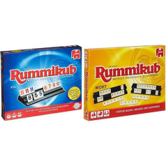 Jumbo Spiele 3819 Original Rummikub XXL Board Game from 7 Years & 03469 Word Rummikub
