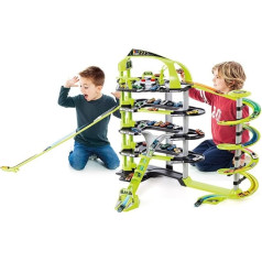 M MOLTO Super 5-storey children's car parking garage with accessories, 24 parking spaces, toy car parking, toy motorway, children's toy + 3 years, garage cars