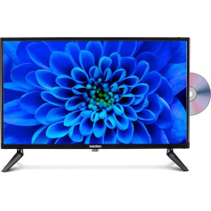 MEDION E12422 (MD 20114) 59.9 cm (24 Inch) Full HD TV with DVD Player (Perfect for Camping, Motorhome, Truck, Garden, 12 V Car Adapter, Triple Tuner Receiver)