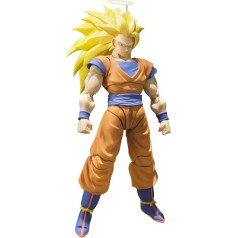 Tamashii Nations 56016 S.H. Figuarts Super Saiyan 3 Son Goku DRAGON Ball Z SS3 SH Figure, Multi-Colored, 8 Inches