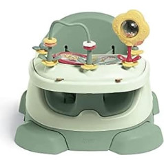 Mamas & Papas Baby Bug High Seat for Eating, Removable Board, Safety Belt, Adjustable Seat, Non-Slip Feet, Eucalyptus