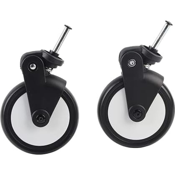 Stroller Wheels Replacement, Stroller Rubber Wheels Accessories, Stroller Replacement Steering Wheels Set for Yoya/Vovo Wheel Stroller with Tools, #-01