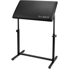 QWORK® Professional Tattoo Armrest Stand Leg Rest Stand with 180° Tilt Sponge Pad Size 73 x 40 cm, Thickened 5 cm, Adjustable Height 67-100 cm