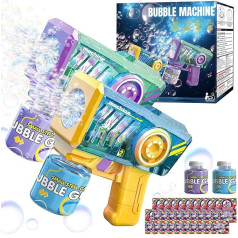 Pack of 2 Electric Bubble Gun Toy Kids Bubble Machine