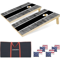 3 x 2 ft Cornhole Set Cornhole Boards: Wooden Cornhole Boards Premium Bean Bag Toss Game Set, with 8 Cornhole Pockets and Scoreboard, Corn Holes Outdoor Games for Adults and Family