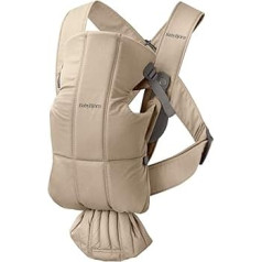 BabyBjörn Mini Woven Baby Carrier Beige
