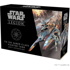 Atomic Mass Games, Star Wars Legion: Galactic Republic Expansions: TX-130 Saber-Class Fighter Tank, Unit Expansion, Miniatures Game, Ages 14+, 2 Players, 90 Minutes Playing Time