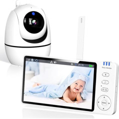 Ade Baby Monitor with Camera 5 Inch 720P HD IPS Display Baby Monitor Camera 2-Way Audio VOX Mode 300 m Range Intercom Night Vision Temperature Display 3500 mAh Battery Baby Monitor
