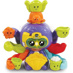 VTech Baby Bath Fun Octopus - Interactive Bath Toy That Speaks and Sings - For Children Aged 1-5 Years