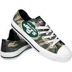 FOCO Women's NFL Camo Low Top Canvas Trainers Shoes