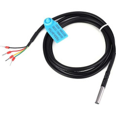 Waterproof Temperature and Humidity Sensor, Digital Temperature Humidity Sensor Probe Cable Type I2C Output for Floor (SHT20)