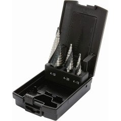 Proteco-Werkzeug® HSS Titanium TIN TiALN Professional Step Drill Cone Drill Bit Peeling Drill Metal Drill Set 3 Pieces