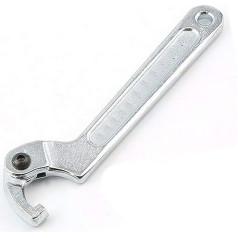 SENRISE Hook Wrench 1 Pcs 115-170mm C Wrench Adjustable Square Head Wrench for Bicycle Motorcycle Repair