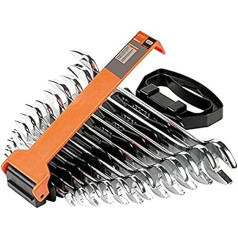Bahco Double-Ended Ring Spanner Set 12-Piece Plastic Case