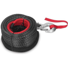 Ejoyous Synthetic Winch Rope, Synthetic Plastic Rope Winch Winches UV Proof Wear Resistant Forestry Rope Trailer Rope Vehicle Winch Truck ATV UTV 18740 Lbs 10 mm x 30 m