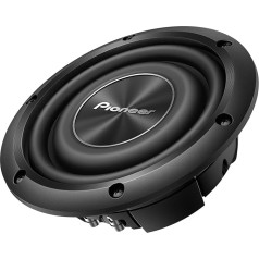 Pioneer TS-A2000LD2 Passive Subwoofer, Powerful Subwoofer with 700 W Maximum Power, 20 cm, 67 mm Installation Depth, IMPP Membrane, Continuous Output Power 250 W, Black