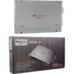 1 x Excalibur X600.4 4-Channel 2400 Watt Max 4 x 60 Watt RMS Amplifier with Bass Boost for Trunk Lid