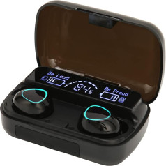 Real Wireless Earbuds, Bluetooth Headphones, Touch Control with Wireless Charging Case, Waterproof IPX7 Stereo Earbuds, Noise Cancelling Headset, Built-in Microphone for Sports