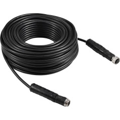 Reversing Camera Cable, 4PIN Video Power Aviation Extension Cable for Vehicle, Car, Motorhome, Bus, Van, Truck, Motorhome, Trailer, Motorhome, Reversing Parking Monitor, CCTV System, Waterproof,