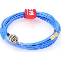 DRRI BNC Male to Right Angle 10-32 UNF Microdot Male Accelerometer Vibration Sensor Test Cable (60CM)
