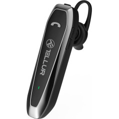 TELLUR VOX 100 Headset Bluetooth Mobile Phone Headset for Mobile Phones USB-C Multipoint Two Connected Devices Simultaneously, 360° Rotation of Right or Left Ear, iOS, Android, Tablet and Computer