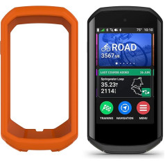 Blueshaweu Silicone Case Compatible with Garmin Edge 1050 Case Compatible with Garmin Edge 1050 (Orange Case)