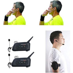 Maxquall Referee Headset 2 Referees Full Duplex Football Wireless Headsets Wireless Football Headsets Headphone Football Referee Communication