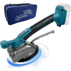 Battery Tile Shaker, Professional Tile Vibrator Compatible with Makita 18 V Battery, Tiling Tools with 5 Adjustable Gears, 12 cm Suction Cup and 80 kg Adsorption for Laying 0.6-1 m Tiles