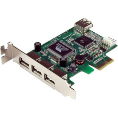 StarTech. com 4 Port USB 2.0 PCI Express Low Profile card – USB Adapter – Pcie Low Profile – PEXUSB4DP