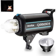 Godox QS400II Professional Studio Moonlight Strobe Flash Light 400 W GN65 with Modelling Studio Flash Light for Studio Photography Portrait