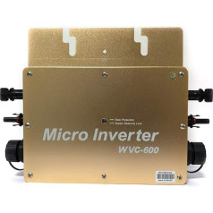 MPPT WVC-600W Solar Inverter Waterproof Panel Micro Inverter Solar Panel IP65 (This Version Has No Communication Function)