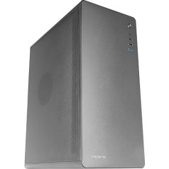 Tacens ENSIS, PC ATX Case, All-Metal Design, Ultra Robust Structure, Semi-Tower with 120 mm FDB Ultra-Quiet Fan, USB 3.0, Black