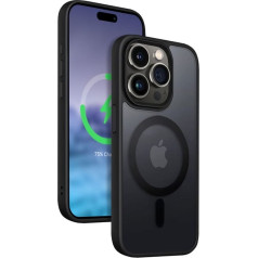 Crong Māciņš hibrīds frost mag cover iphone 15 pro magsafe black