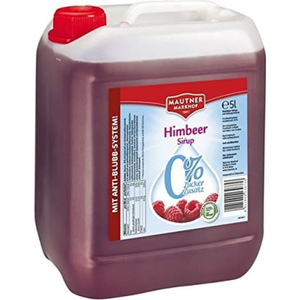 Mautner Markhof Raspberry 0% Sugar Syrup 5L