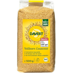 Davert Organic Whole Grain Couscous (6 x 500 g)
