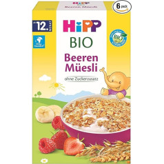 Hipp Organic Berry Muesli, Pack of 6 (6 x 200 g)
