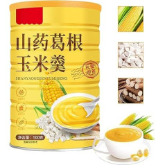 Yam and Pueraria Corn Powder, 500g/Can Chinese Yam Root Pueraria Corn Soup Powder, Corn Paste Instant, Corn Soup Powder Chinese Ca, Healthy and Nutritious Breakfast Porridge (1 Can)