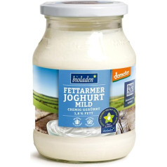 Low-fat yoghurt mild in glass, 1.8% fat, Demeter