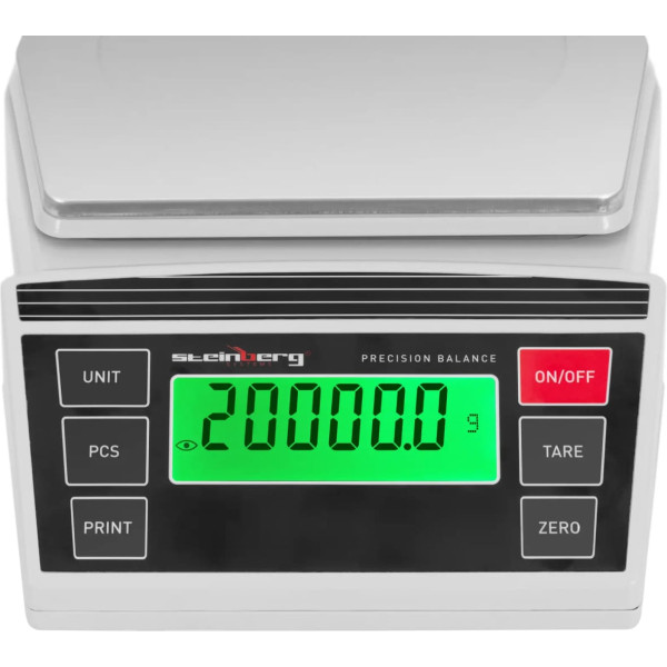 Laboratorijas precīzijas juveliera LCD svari 2-20000g / 0,1 g